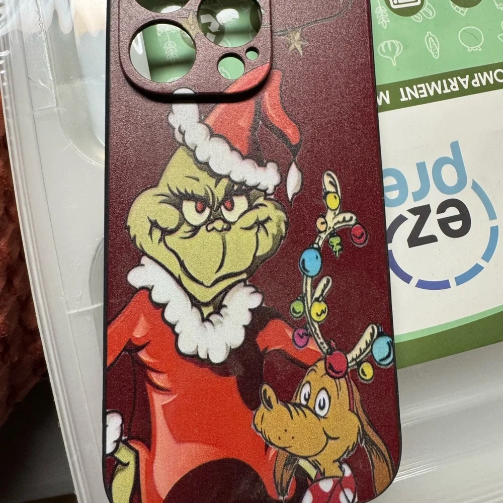 Grinch Holiday Phone Case - Red & Green Christmas Design